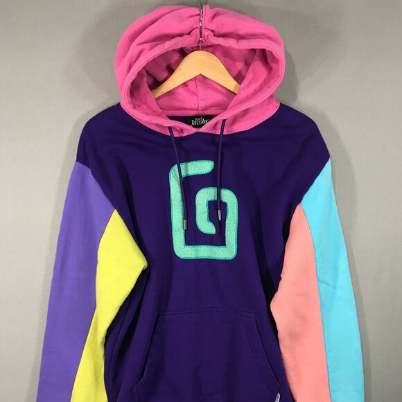 Karl Jacobs Colorblock Enchantment 2021 Hoodie Sweatshirt Size Large 100% Cotton - Picture 1 of 15